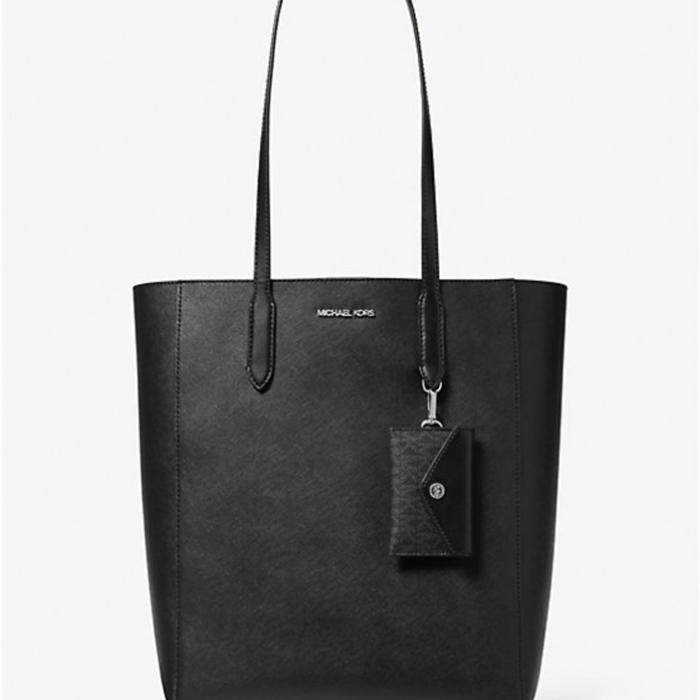 NWT Vincent Large Saffiano Leather Tote Bag with Card Case - Picture 4 of 8